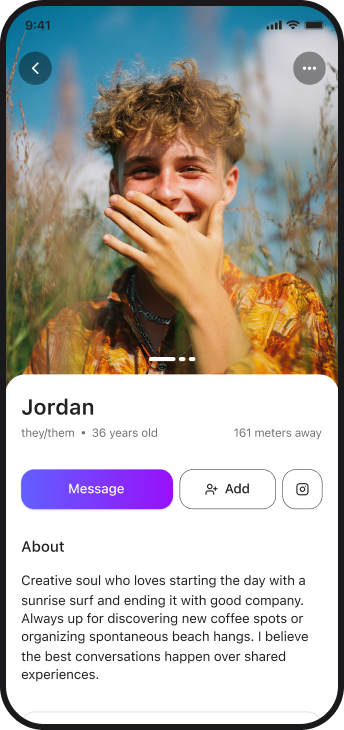 Show your vibe. Find your people